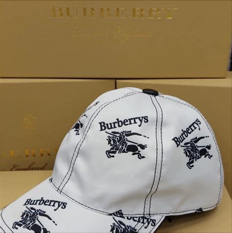 burberry white cap